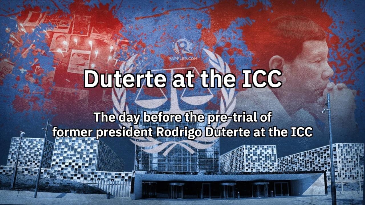 Live from The Hague: The day before the pre-trial of former president Rodrigo Duterte at the ICC