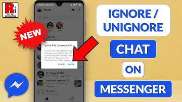 How to Ignore Messages and Unignore Messages on Facebook Messenger