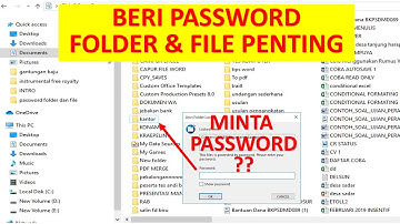 BERI PASSWORD FOLDER & FILE PENTING ANDA