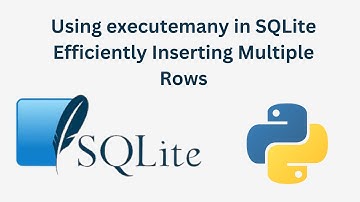 Using executemany in SQLite Efficiently Inserting Multiple Rows