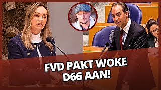 FVD'er pakt WOKE D66 aan in debat over onderwijs! 