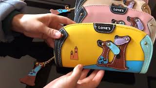 Love's PU Leather Cartoon Design Clutch bag