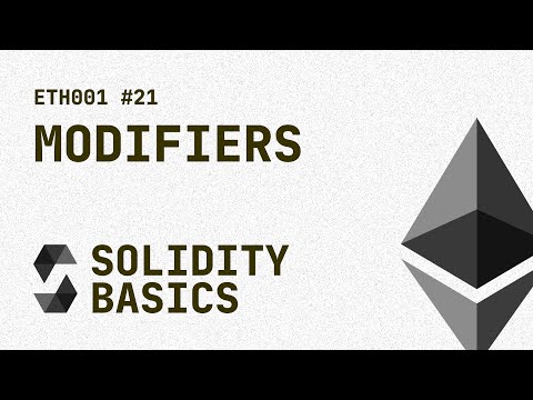 21. Solidity Basics - Modifiers