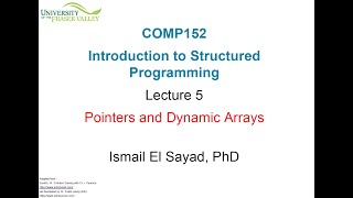 COMP 152 Introduction to Structured Programming Lecture 5