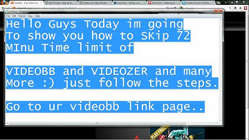 Skip Bypass Time Limits of Multipal Sites Mixturevideo ,Mixturecloud , Purevid , putlocker