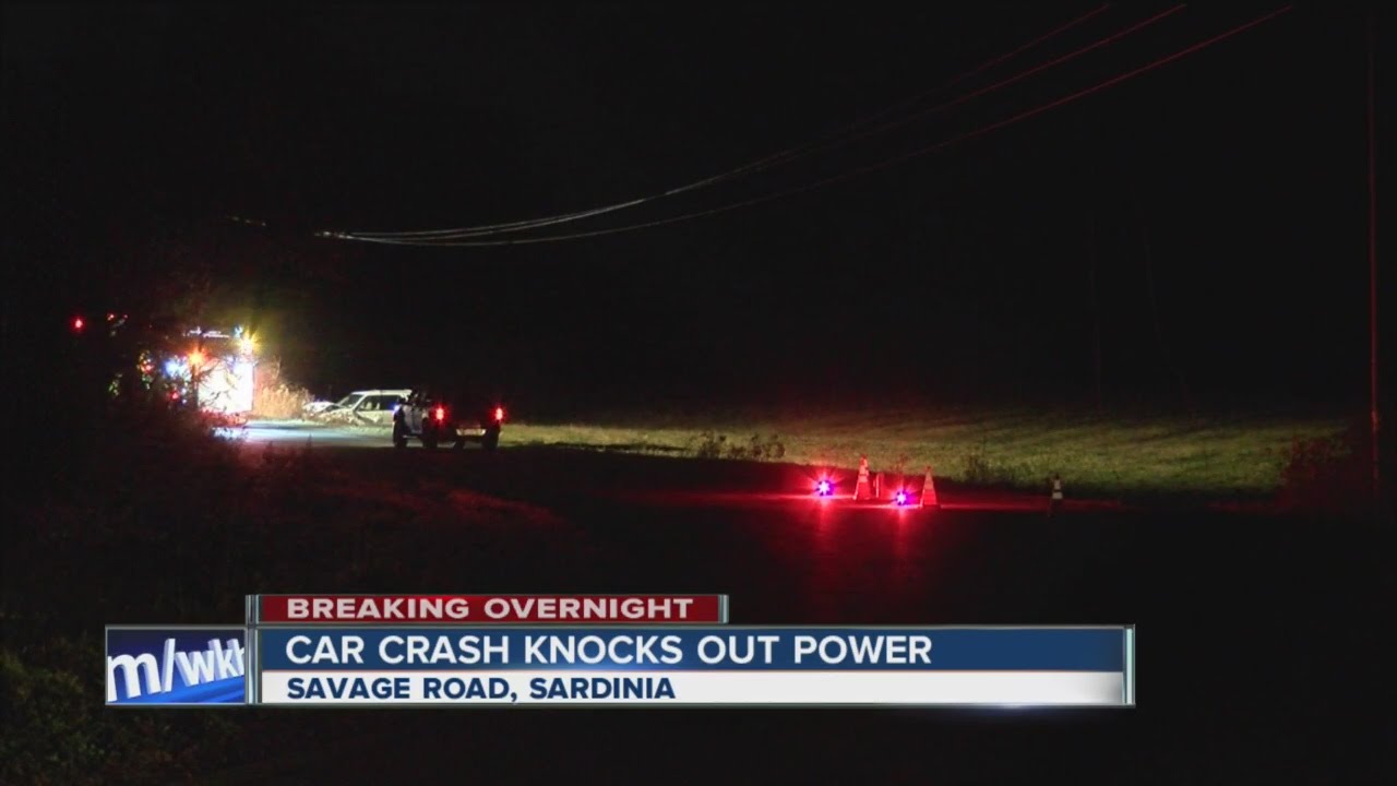 Car crash knocks out power in Sardinia