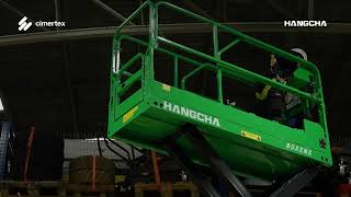 Plataforma Tesoura Hangcha – Série XENS | Altura de trabalho de 6 a 16 metros