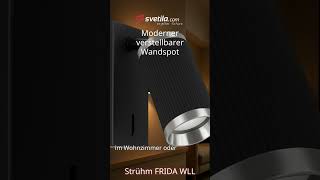 Video  - FRIDA WLL GU10 schwarz / chrom - mit Schalter