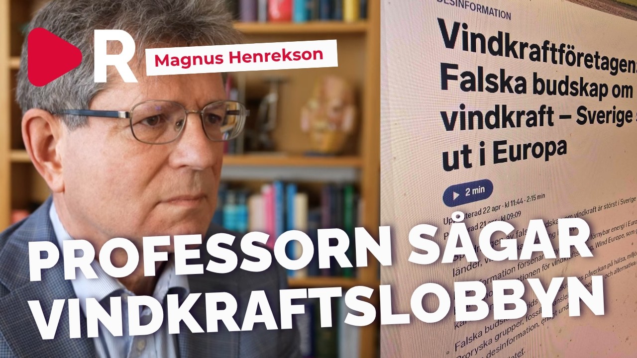 Kritik mot vindkraften blev desinformationskampanj –  Sågas av Magnus Henrekson