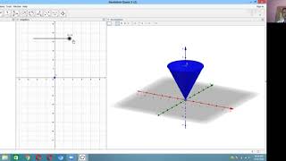Volume of Cone by using geogebra ( Zoom meeting)