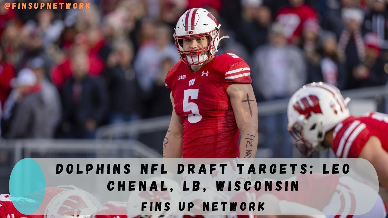 Miami Dolphins NFL Draft Targets | Leo Chenal, Linebacker, Wisconsin