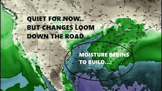 End of April to possibly bring changes to our quiet weather pattern