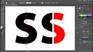 How to Split Letters in Half in Adobe Illustrator