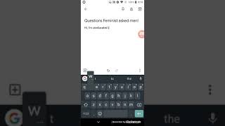 Female Responding to Buzzfeed's feminist