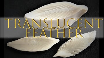 Simple TRANSLUCENT FEATHER CANE -Polymer Clay Tutorial