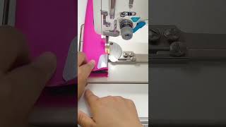 Bias Binder Attachment on Industrial Sewing Machine | Edge Finishing Process #sewinghacks