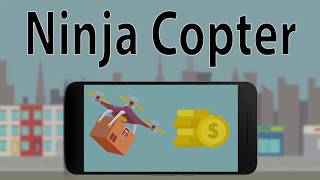 Ninja Copter - the game is similar to Flappy Bird and Jetpack Joyride. screenshot 2