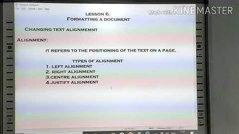 Class 4  text alignment