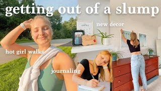 GETTING OUT OF A SLUMP 🖼️ room refresh, journaling, creating new habits | Charlotte Pratt