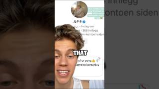 Singer Peder Elias Reveals The Instagram Dm He Received From Astros Cha Eunwoo kpop shorts