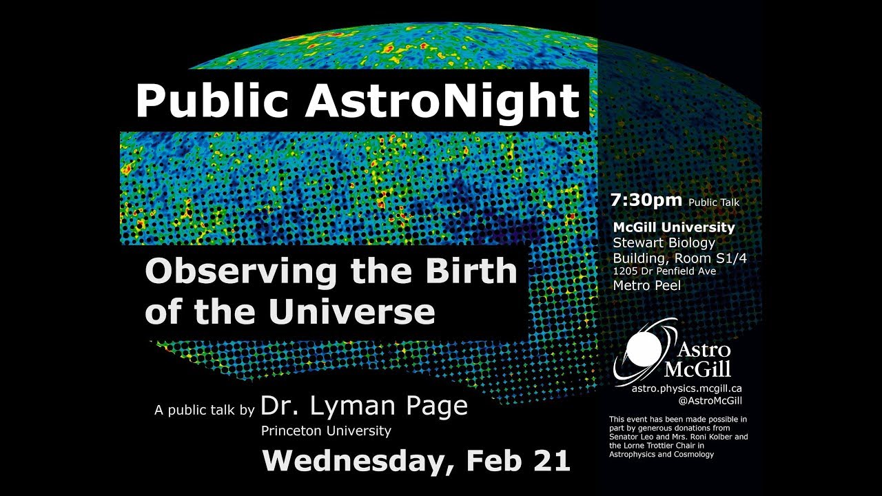 AstroNight: Observing the Birth of the Universe