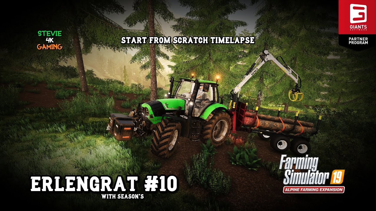 Heading For The Hills/New Land/Winter Logging/Erlengrat/Season's/#10/FS19 4K Timelapse