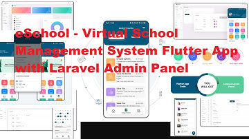 eSchool - Virtual School Management System Flutter App with Laravel Admin Panel | How to Null App
