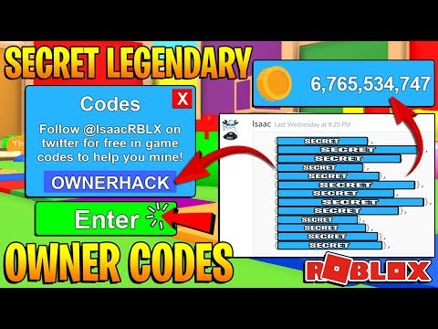13 Roblox Mining Simulator Legendary Owner Codes Most Money Ever Youtube - twitter roblox codes mining 2018 halloween