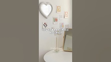 How to be aesthetic at school 🤍✨ #aesthetic #school #trending #viral #tips