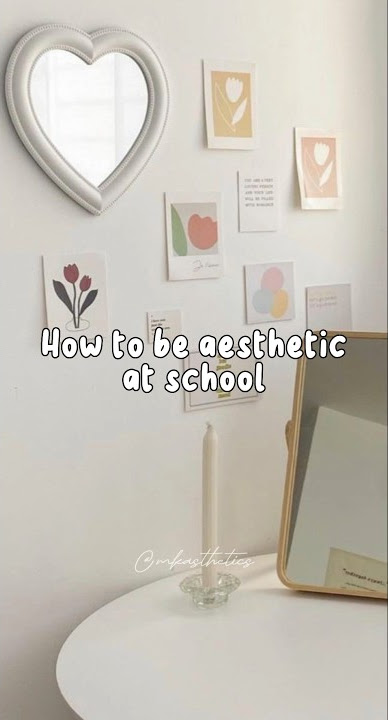 How to be aesthetic at school 🤍✨ #aesthetic #school #trending #viral #tips