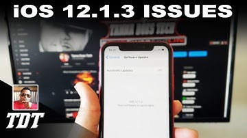 iOS 12.1.3 Issues SMH