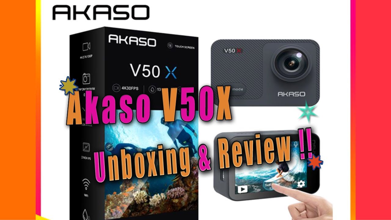 Akaso V50X Action Camera Under 85.00 Unboxing & Review YouTube