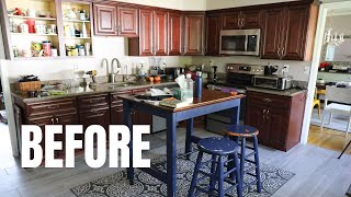 Painting Kitchen Cabinets White: StepbyStep Tutorial!  Thrift Diving