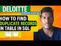 Deloitte Interview Question | How to Find Duplicate Records in SQL (With Excel &amp; Pivot Table)
