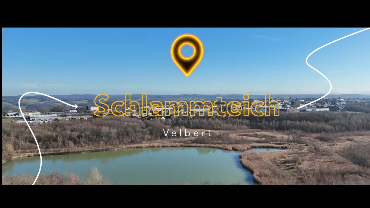 Schlammteich in Velbert / Kalksteinbruch Wülfrath / DJI Mini 4 Pro / Wanderung und Drohnenflug