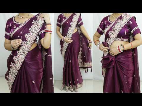 How to Make Perfect Saree Pleats for a Flat Tummy Look _Saree draping For Wedding & Functions #saree