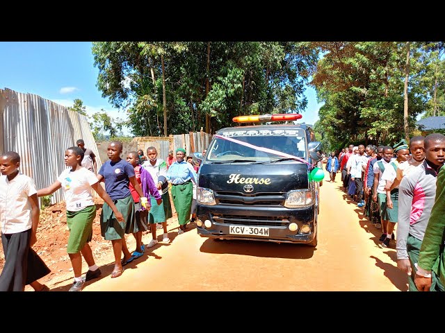 Funeral Procession Of The Late Masterguide Ruth Ombaso. class=