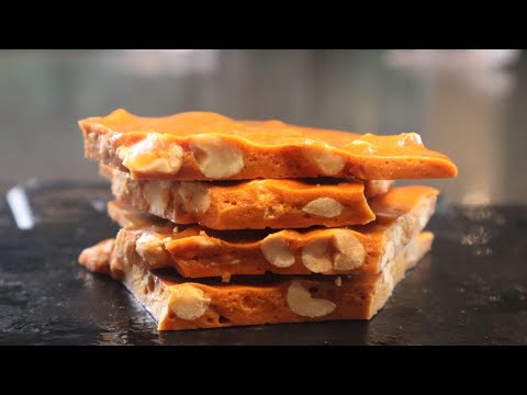 4 Ingredient Peanut Brittle No Corn Syrup | Peanut Brittle Recipe for Beginners