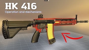 How HK 416 Works. Animation Of Operation Of HK 416