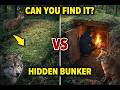 Hidden Underground Root Cellar - Camouflaged Survival Shelter with Chimney
