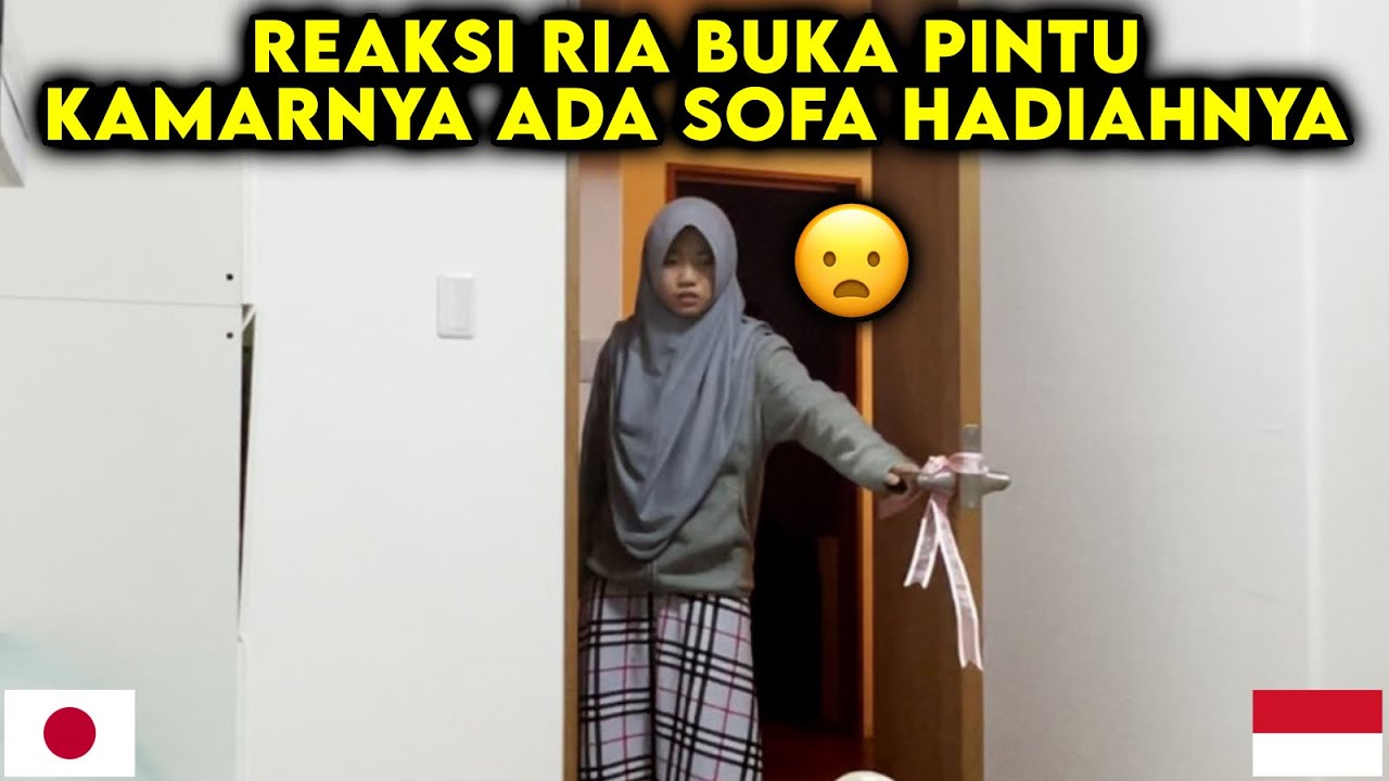 HADIAH KEJUTAN UNTUK RIA! BUKA PINTU KAMARNYA TIBA2 ADA HADIAH