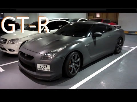 matte grey Nissan GT-R - YouTube