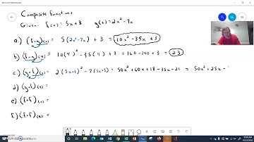 Composite Functions Practice Problems 1