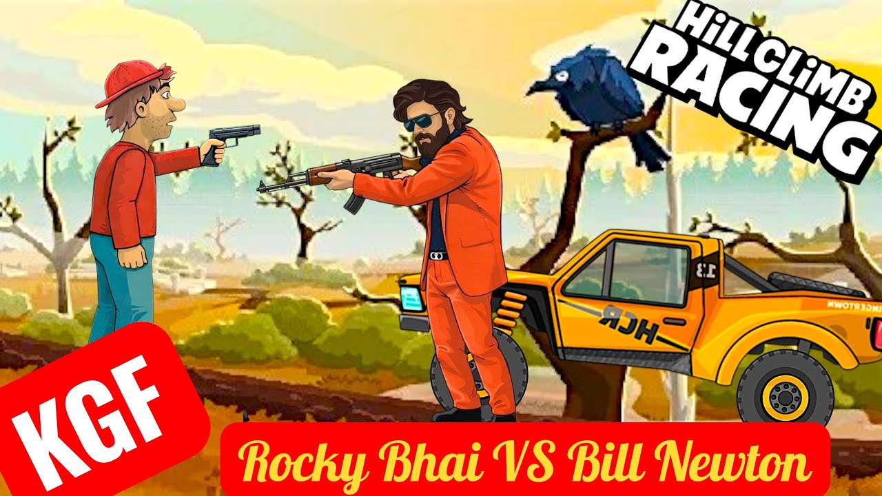 Mission : KGF.Bill Newton VS Rocky Bhai 🔥 Hill Climb Racing.@gaming_enemy