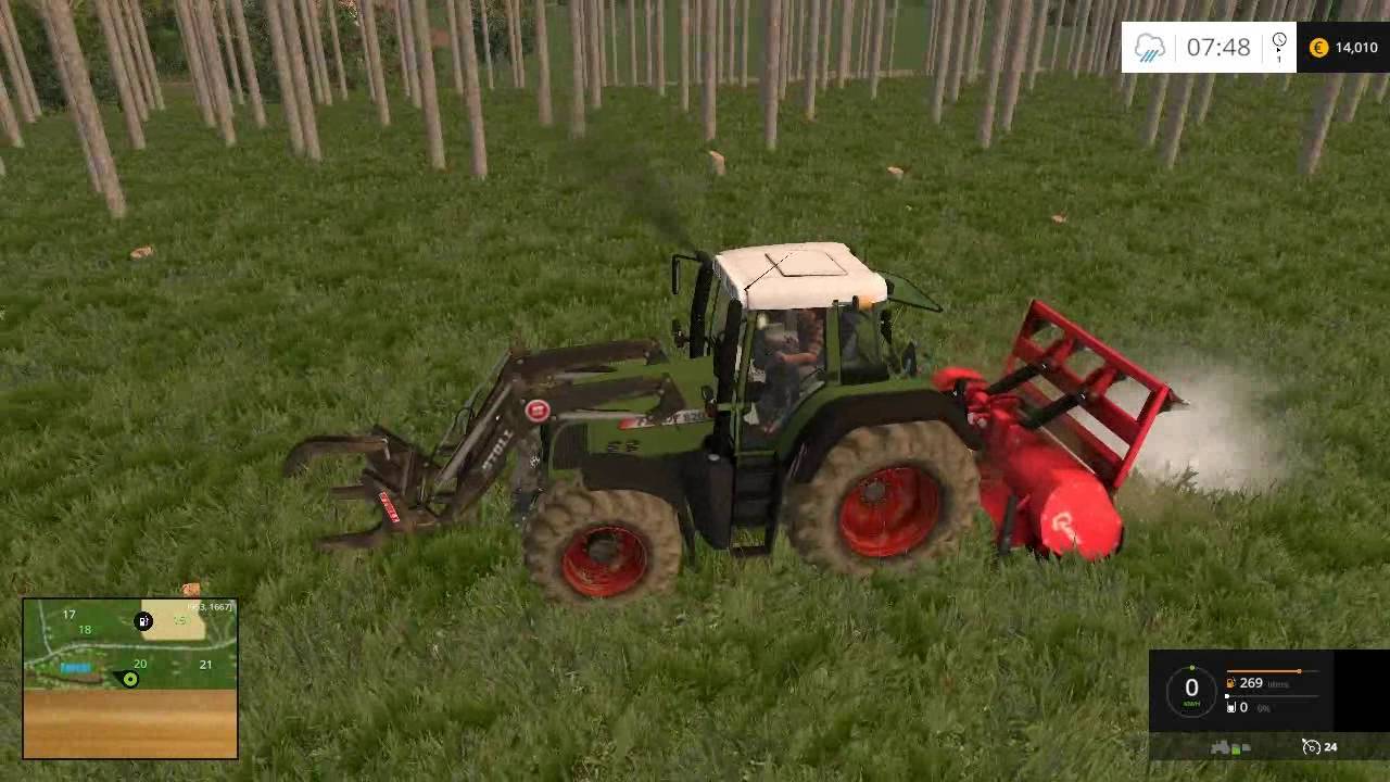 Getting wood for wood chipper | Thornton Farm | Farming Simulator 2015 ...
