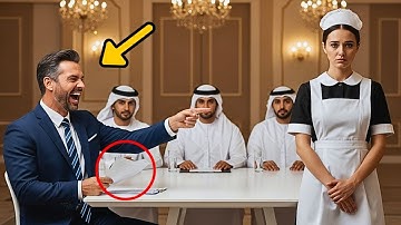 “Als je weet wat hij zei, krijg je mijn baan!” — lachte de miljonair… tot de meid Arabisch sprak!