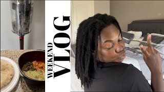 Weekend Vlog 18 | Lots of cleaning | Removing my nails | Wash Day | Naomi Onlae