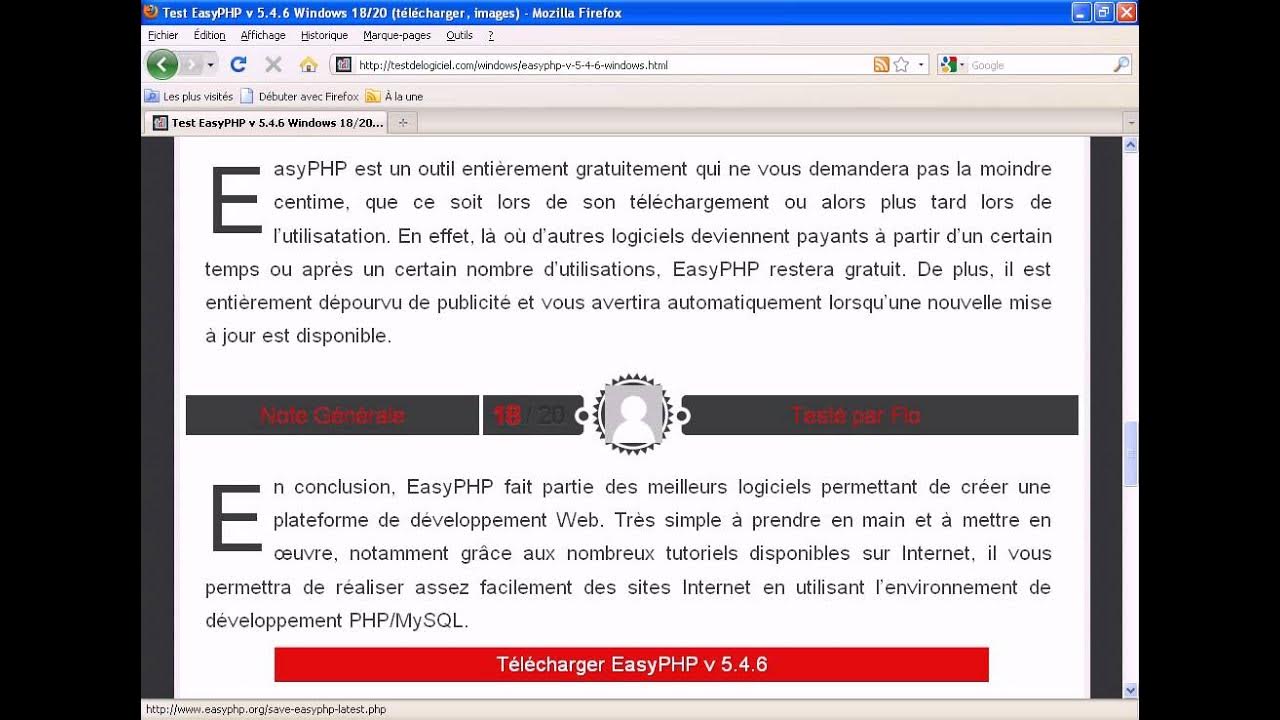 T l charger et installer easyphp v 5 4 6 youtube