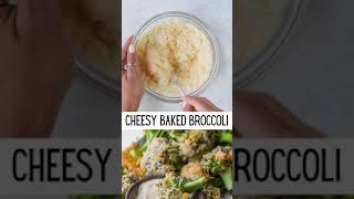 CRISPY CHEESY BAKED BROICCOLI Keto diet | Low carbs | Ketogenic | Fat loss #shorts