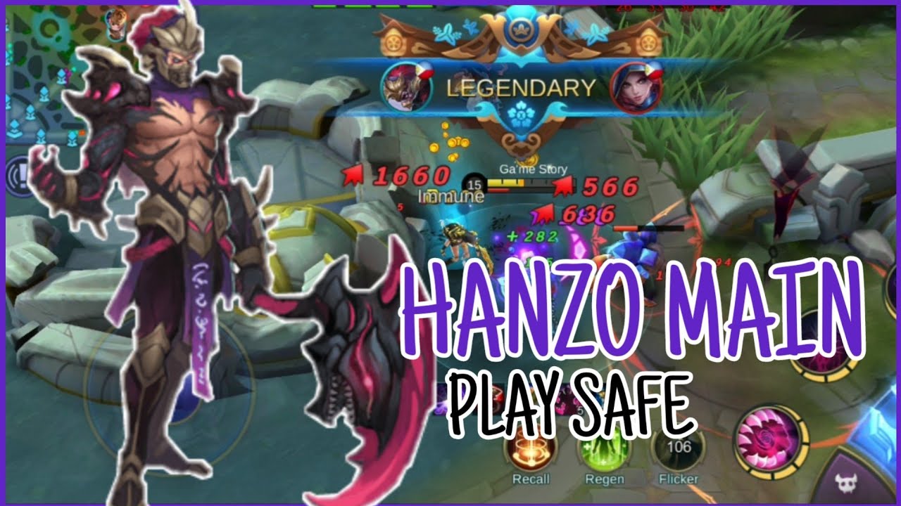 How to Play Safe Hanzo - No Deaths, MVP, Legendary | Hanzo Gameplay by Batute
